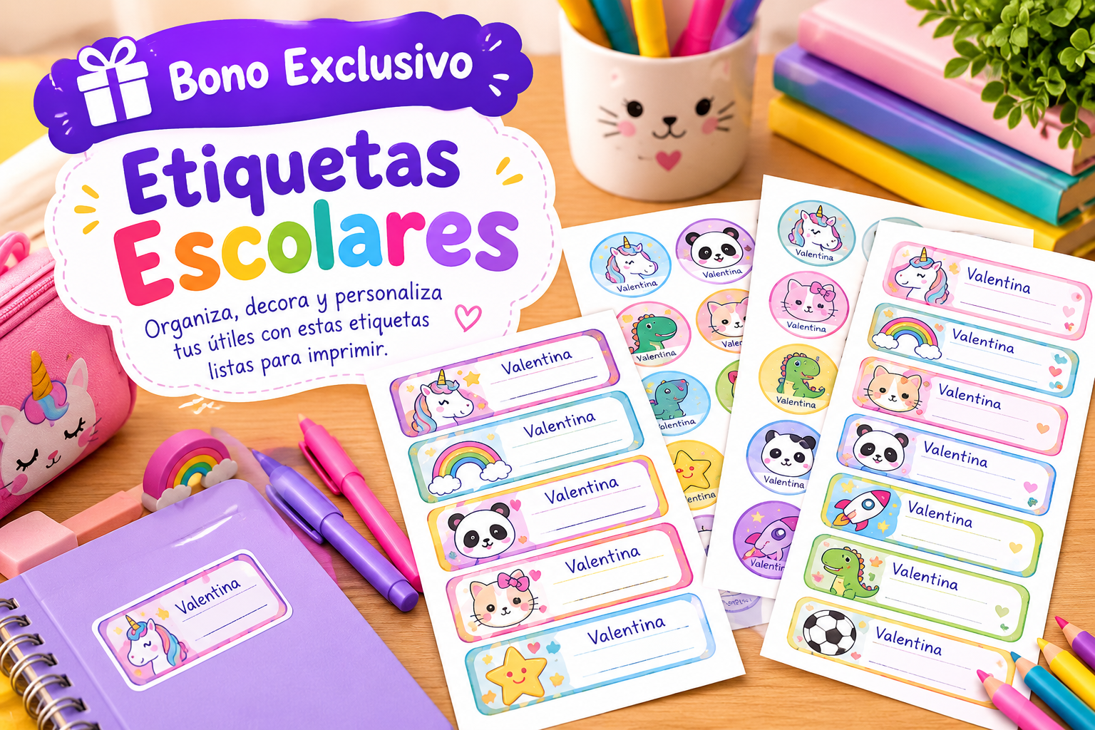 Etiquetas escolares