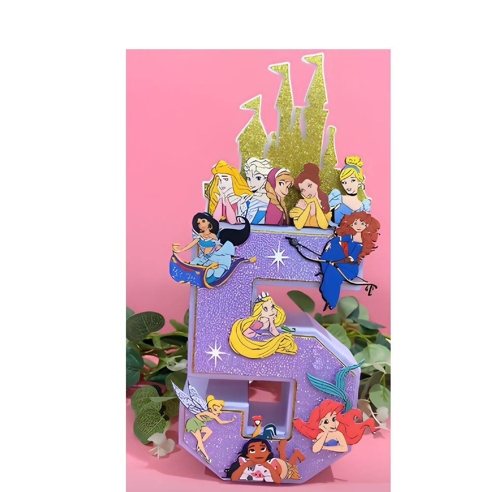 Caja torre de princesas Disney decorativa