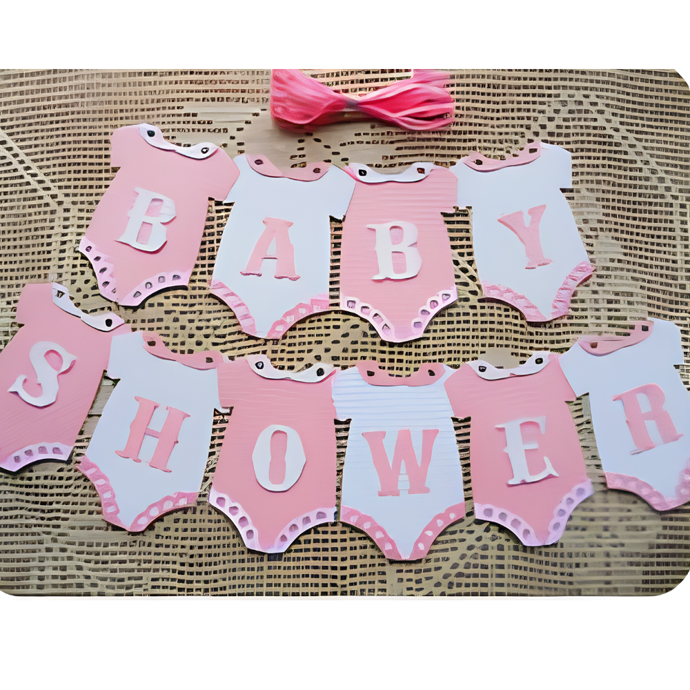 Banderín decorativo para baby shower o fiesta