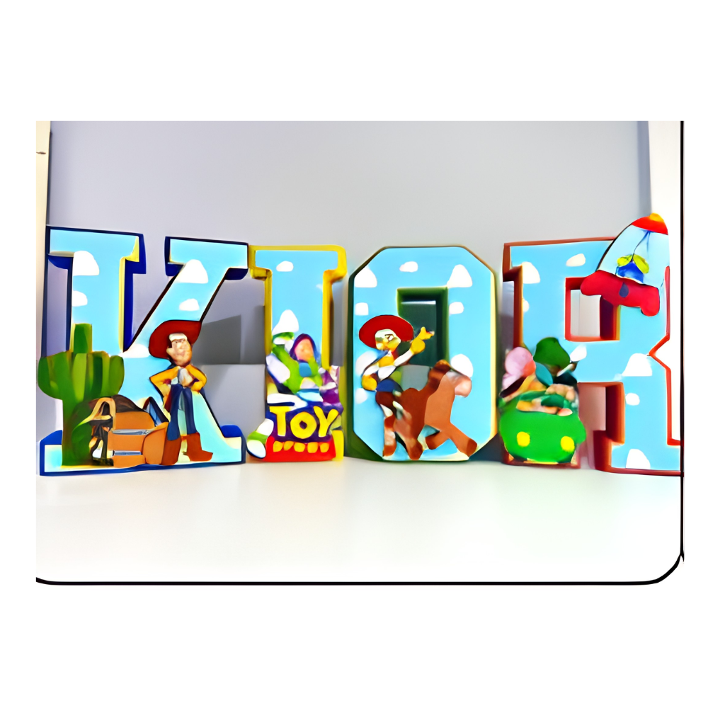 Letras decorativas 3D de Toy Story